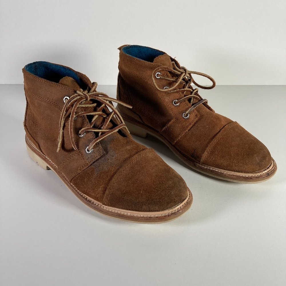OluKai Mauna Iki Mens Size 10 Brown Suede Leather Hiking Boots
